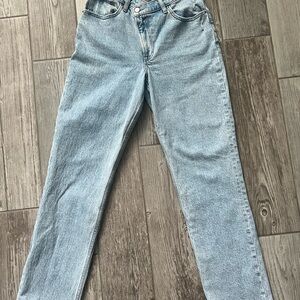 Abercrombie & Fitch The 90s Straight Ultra High Rise Denim Jeans Curve Love